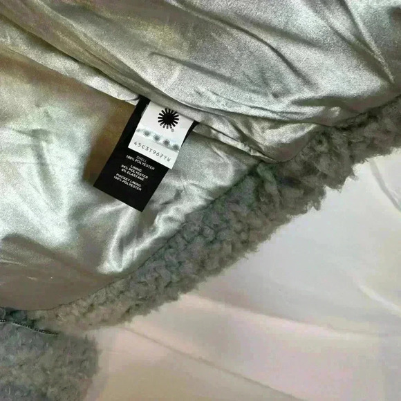 NWT! UGG WOMEN'S MAEVE SHERPA JACKET IN SIDEWALK COLOR L - Picture 7 of 16
